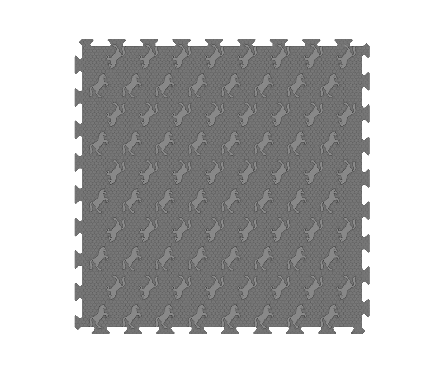 Puzzle Horse mat 1x1 Horse